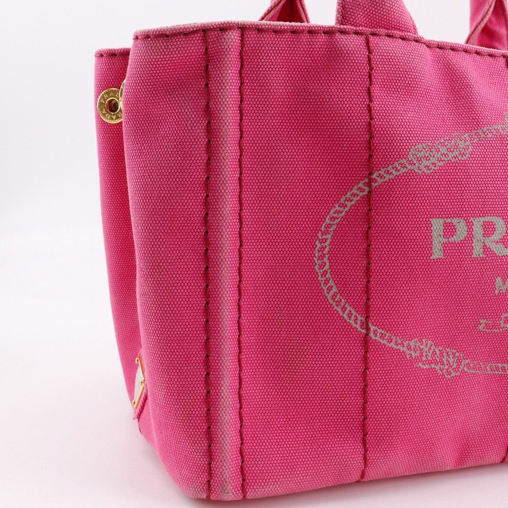 Prada Prada Prada Canapa Canvas 2way Bag Canvas Handbag DUTY FREE for USA Size ONE SIZE - 8 Thumbnail