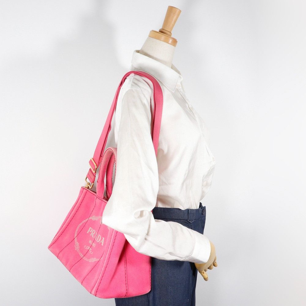 Prada Prada Prada Canapa Canvas 2way Bag Canvas Handbag DUTY FREE for USA Size ONE SIZE - 19 Thumbnail