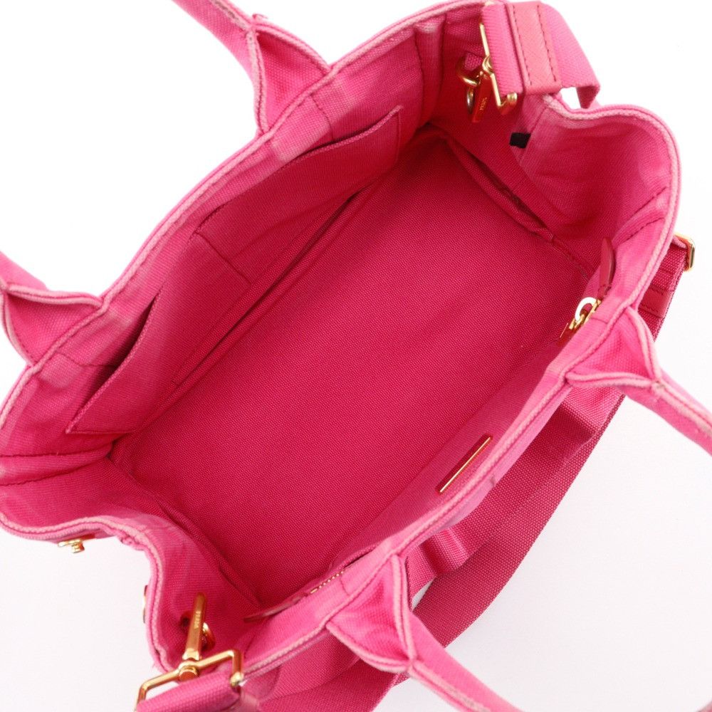 Prada Prada Prada Canapa Canvas 2way Bag Canvas Handbag DUTY FREE for USA Size ONE SIZE - 6 Thumbnail