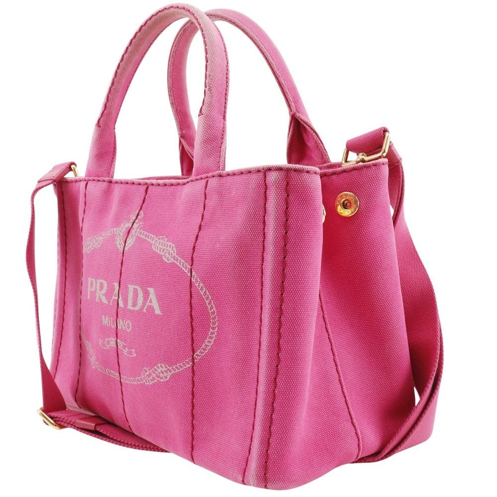 Prada Prada Prada Canapa Canvas 2way Bag Canvas Handbag DUTY FREE for USA Size ONE SIZE - 2 Thumbnail