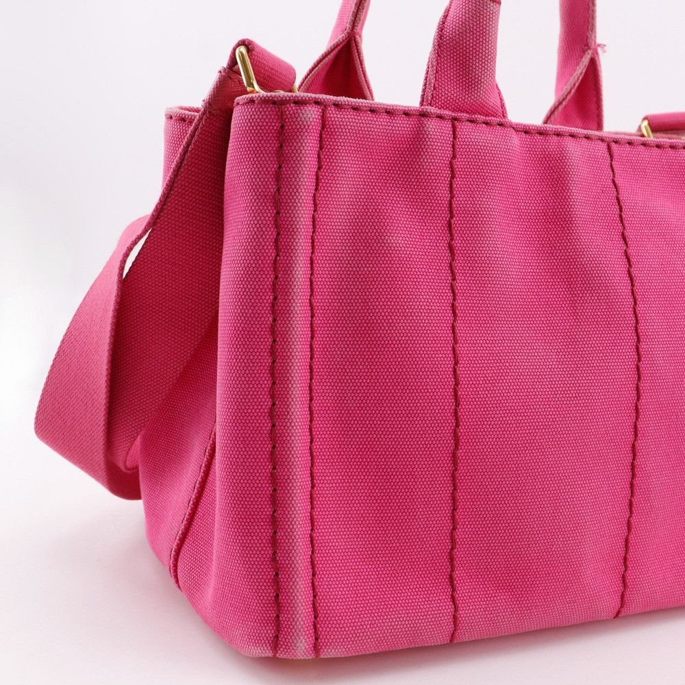 Prada Prada Prada Canapa Canvas 2way Bag Canvas Handbag DUTY FREE for USA Size ONE SIZE - 10 Thumbnail
