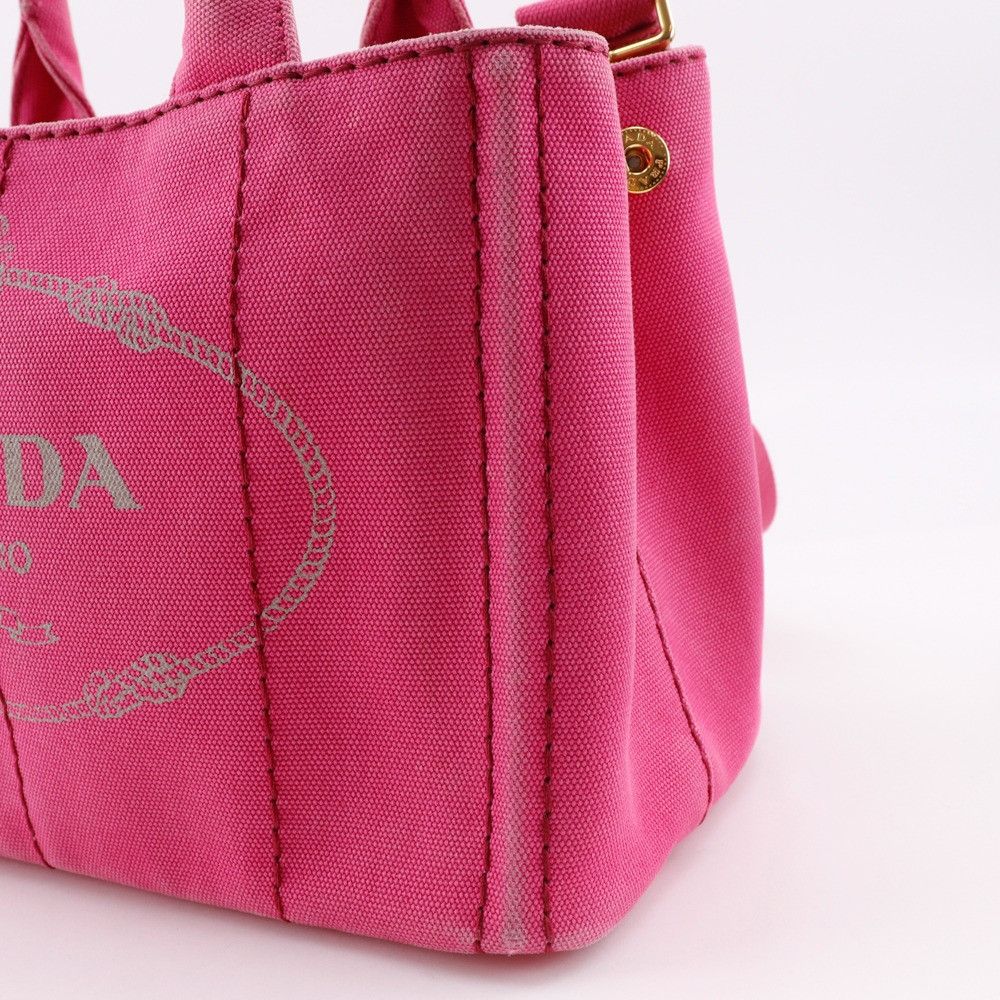 Prada Prada Prada Canapa Canvas 2way Bag Canvas Handbag DUTY FREE for USA Size ONE SIZE - 9 Thumbnail