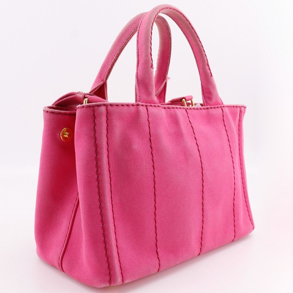Prada Prada Prada Canapa Canvas 2way Bag Canvas Handbag DUTY FREE for USA Size ONE SIZE - 3 Thumbnail