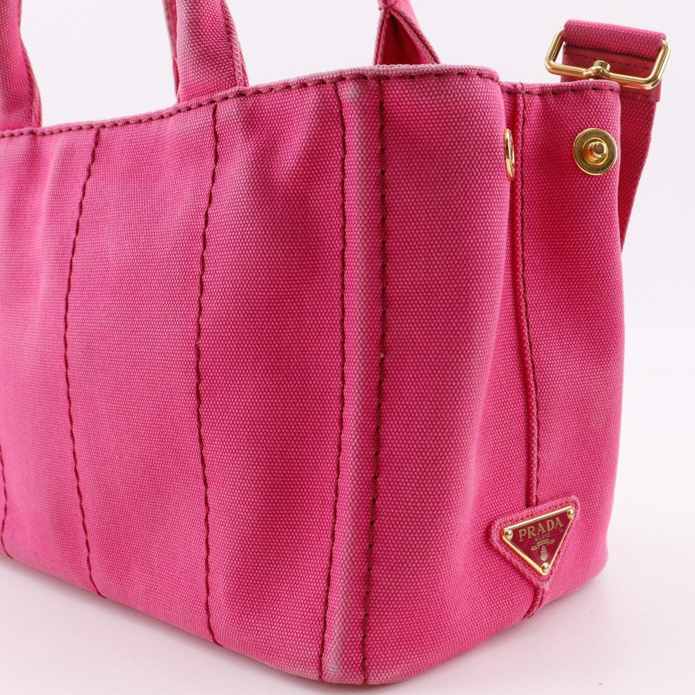 Prada Prada Prada Canapa Canvas 2way Bag Canvas Handbag DUTY FREE for USA Size ONE SIZE - 11 Thumbnail