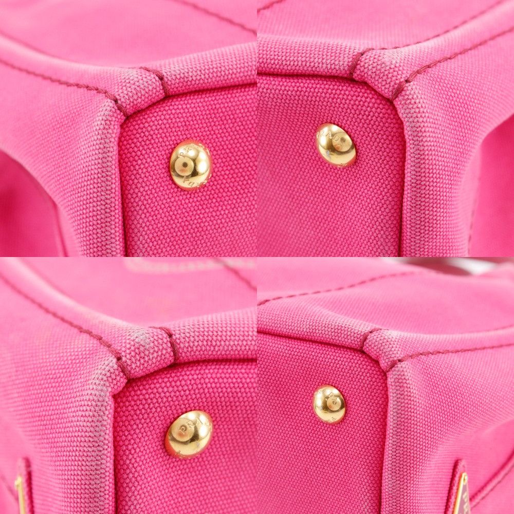 Prada Prada Prada Canapa Canvas 2way Bag Canvas Handbag DUTY FREE for USA Size ONE SIZE - 4 Thumbnail