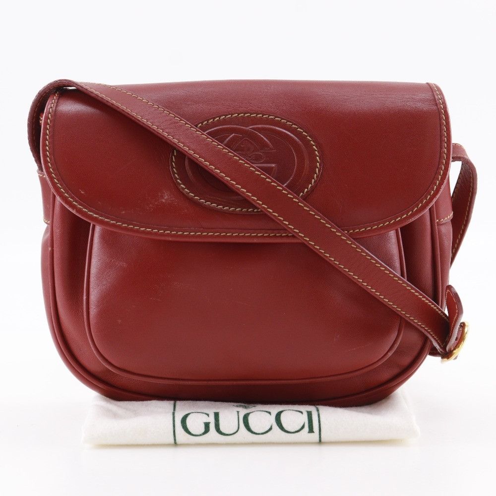 Gucci Gucci Gucci Interlocking G Calf Shoulder Bag Leather Shoulder Bag 001.904.1059 DUTY FREE for USA Size ONE SIZE - 19 Thumbnail