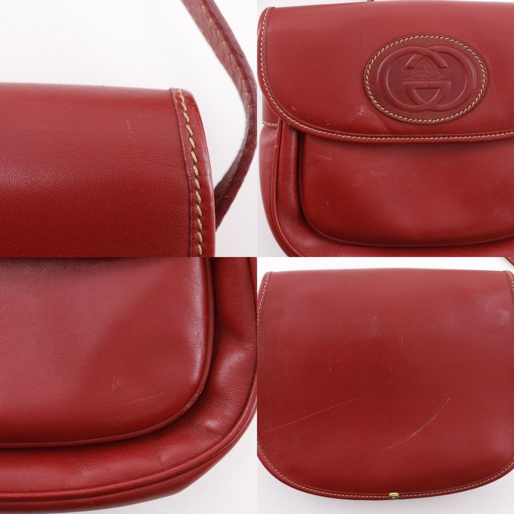 Gucci Gucci Gucci Interlocking G Calf Shoulder Bag Leather Shoulder Bag 001.904.1059 DUTY FREE for USA Size ONE SIZE - 8 Thumbnail
