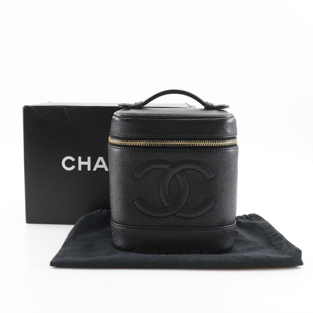 Chanel Chanel Chanel Vanity Caviar Skin Pouch Leather Vanity Bag A01998 DUTY FREE for USA Size ONE SIZE - 16 Thumbnail