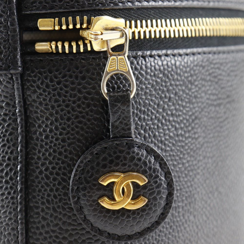 Chanel Chanel Chanel Vanity Caviar Skin Pouch Leather Vanity Bag A01998 DUTY FREE for USA Size ONE SIZE - 14 Thumbnail
