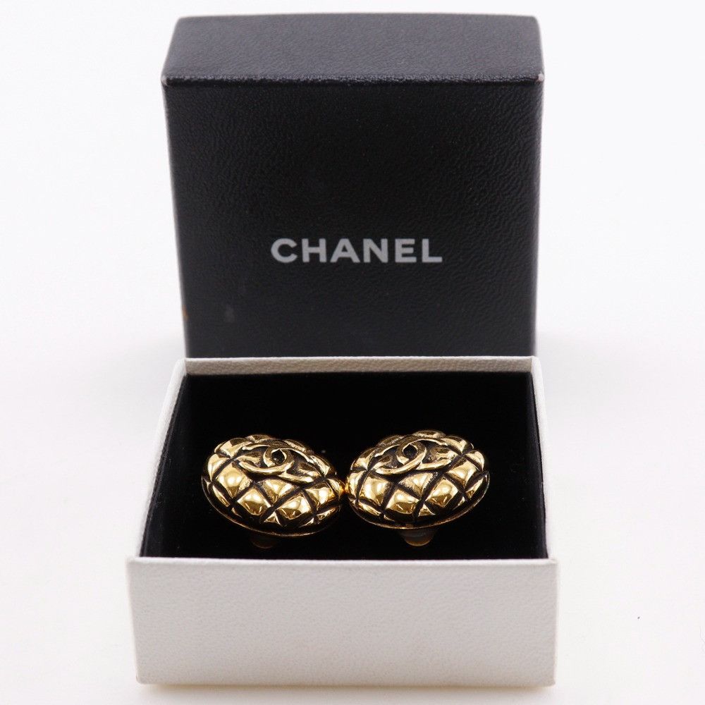 Chanel Chanel Chanel Coco Mark Matelasse Earrings Metal Earrings DUTY FREE for USA Size ONE SIZE - 16 Thumbnail