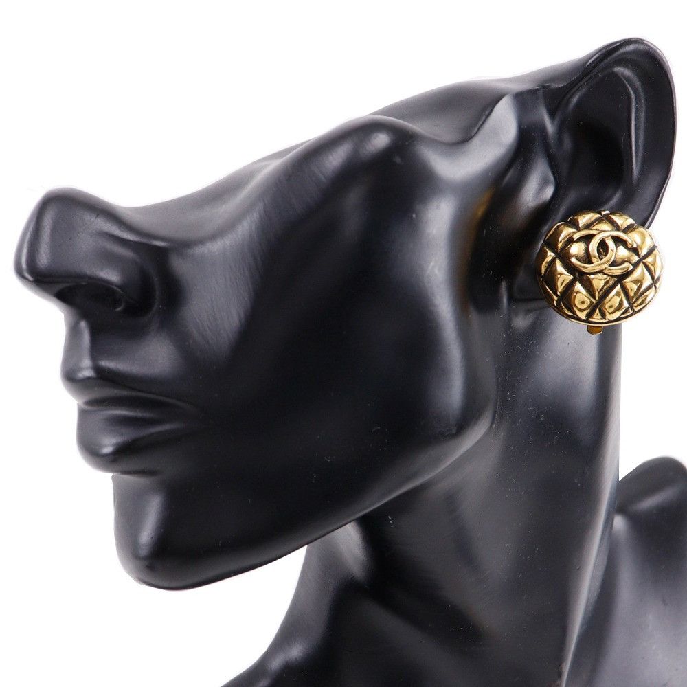 Chanel Chanel Chanel Coco Mark Matelasse Earrings Metal Earrings DUTY FREE for USA Size ONE SIZE - 2 Thumbnail