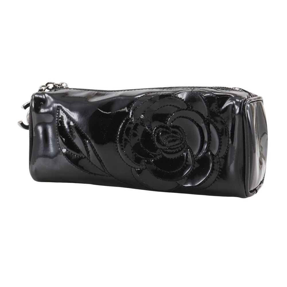 Chanel Chanel Chanel Camellia Patent Leather Pouch Enamel Other DUTY FREE for USA Size ONE SIZE - 2 Thumbnail