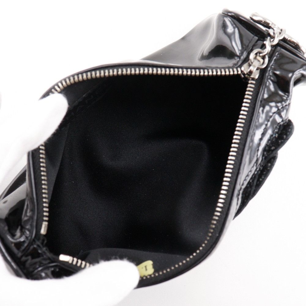 Chanel Chanel Chanel Camellia Patent Leather Pouch Enamel Other DUTY FREE for USA Size ONE SIZE - 8 Thumbnail