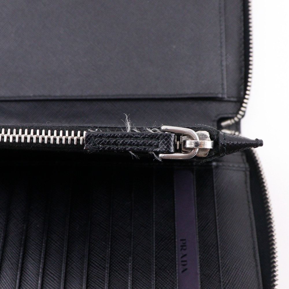 Prada Prada Prada Organizer Saffiano Long Wallet Leather Long Wallet 2ML220 DUTY FREE for USA Size ONE SIZE - 16 Thumbnail