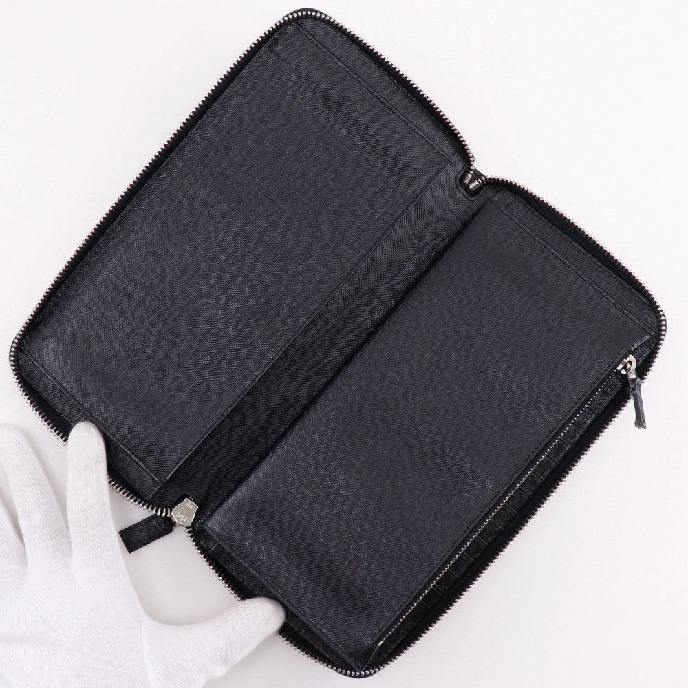 Prada Prada Prada Organizer Saffiano Long Wallet Leather Long Wallet 2ML220 DUTY FREE for USA Size ONE SIZE - 6 Thumbnail