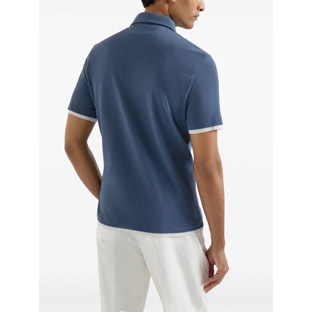 Brunello Cucinelli Brunello Cucinelli BLUE Polo Shirts Size US M / EU 48-50 / 2 - 5 Thumbnail