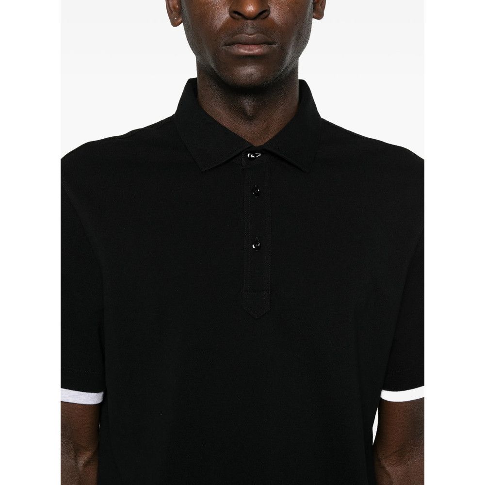 Brunello Cucinelli Brunello Cucinelli BLACK Polo Shirts Size US XL / EU 56 / 4 - 2 Thumbnail