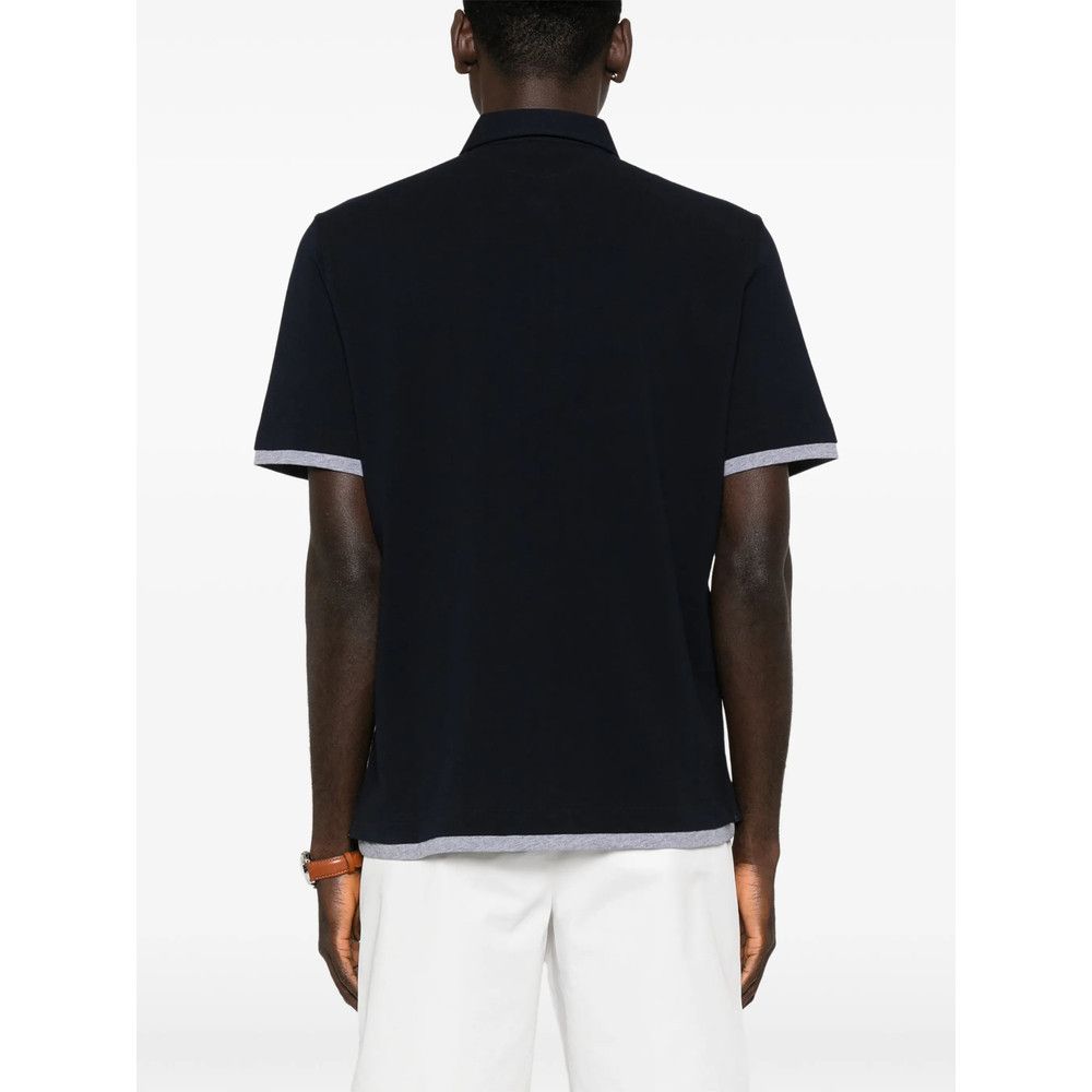 Brunello Cucinelli Brunello Cucinelli BLUE Polo Shirts Size US XL / EU 56 / 4 - 4 Thumbnail