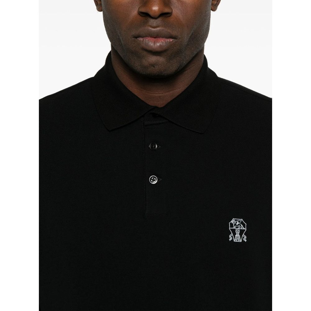 Brunello Cucinelli Brunello Cucinelli BLACK Polo Shirts Size US S / EU 44-46 / 1 - 4 Thumbnail