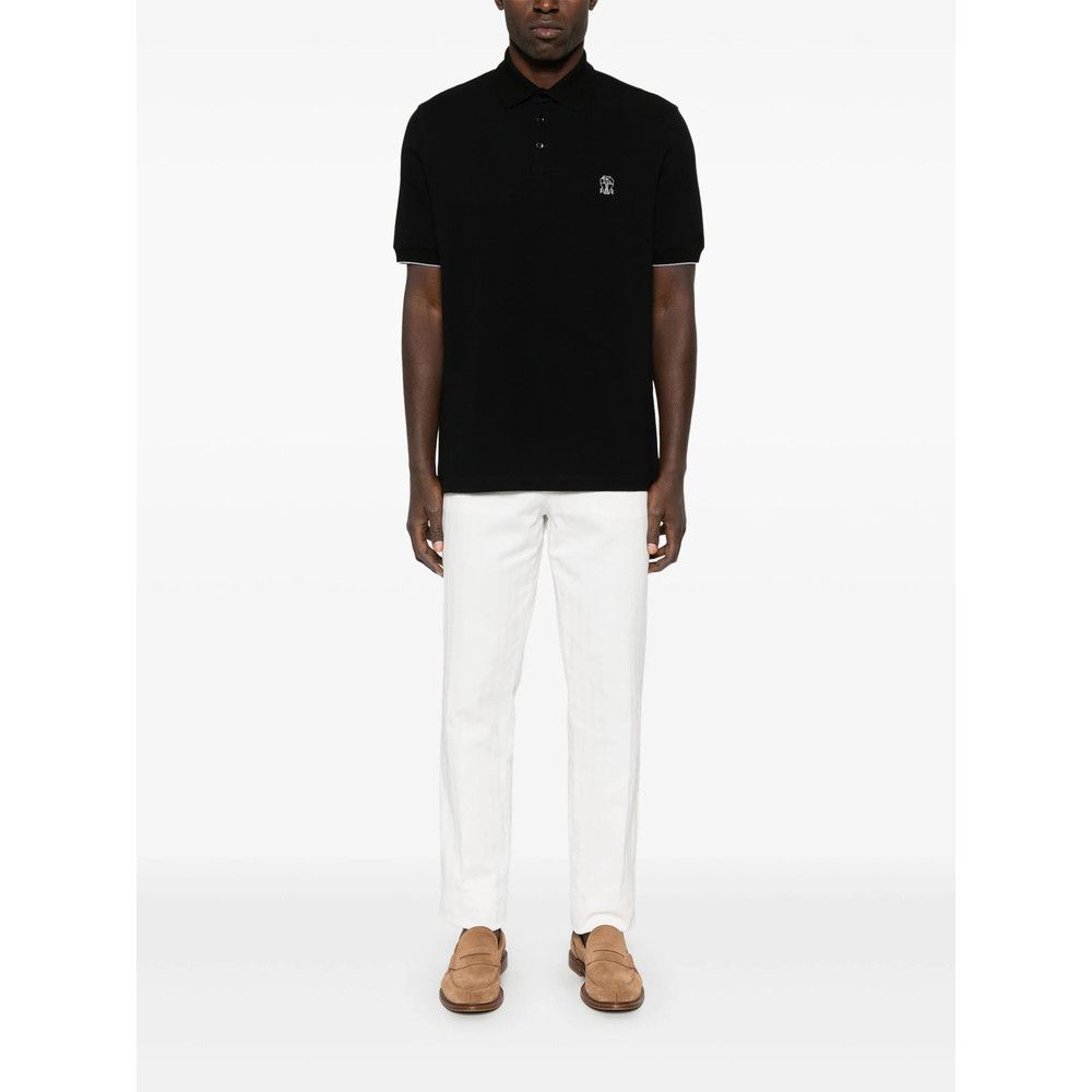 Brunello Cucinelli Brunello Cucinelli BLACK Polo Shirts Size US S / EU 44-46 / 1 - 3 Thumbnail
