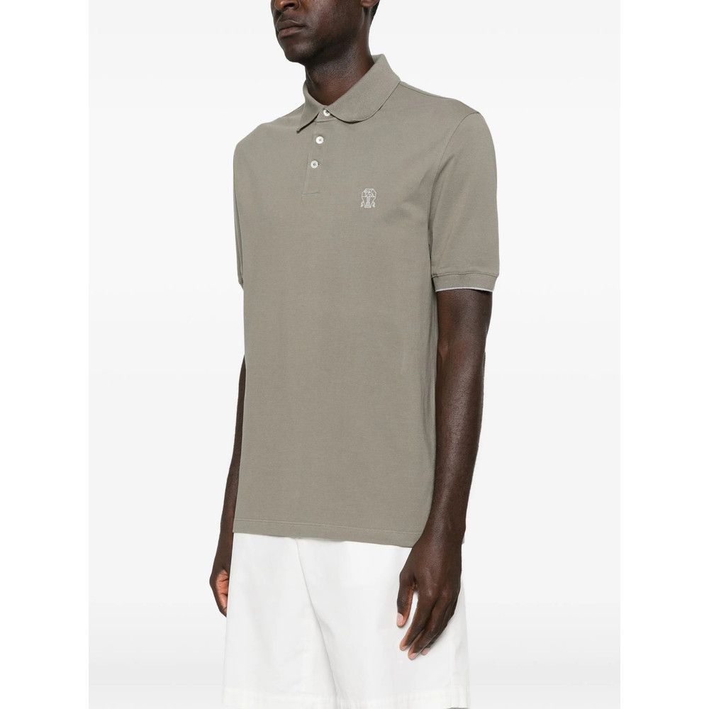 Brunello Cucinelli Brunello Cucinelli GREEN Polo Shirts Size US XXL / EU 58 / 5 - 3 Thumbnail