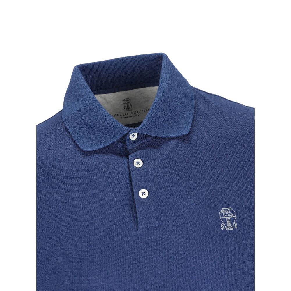 Brunello Cucinelli Brunello Cucinelli BLUE Polo Shirts Size US S / EU 44-46 / 1 - 2 Thumbnail