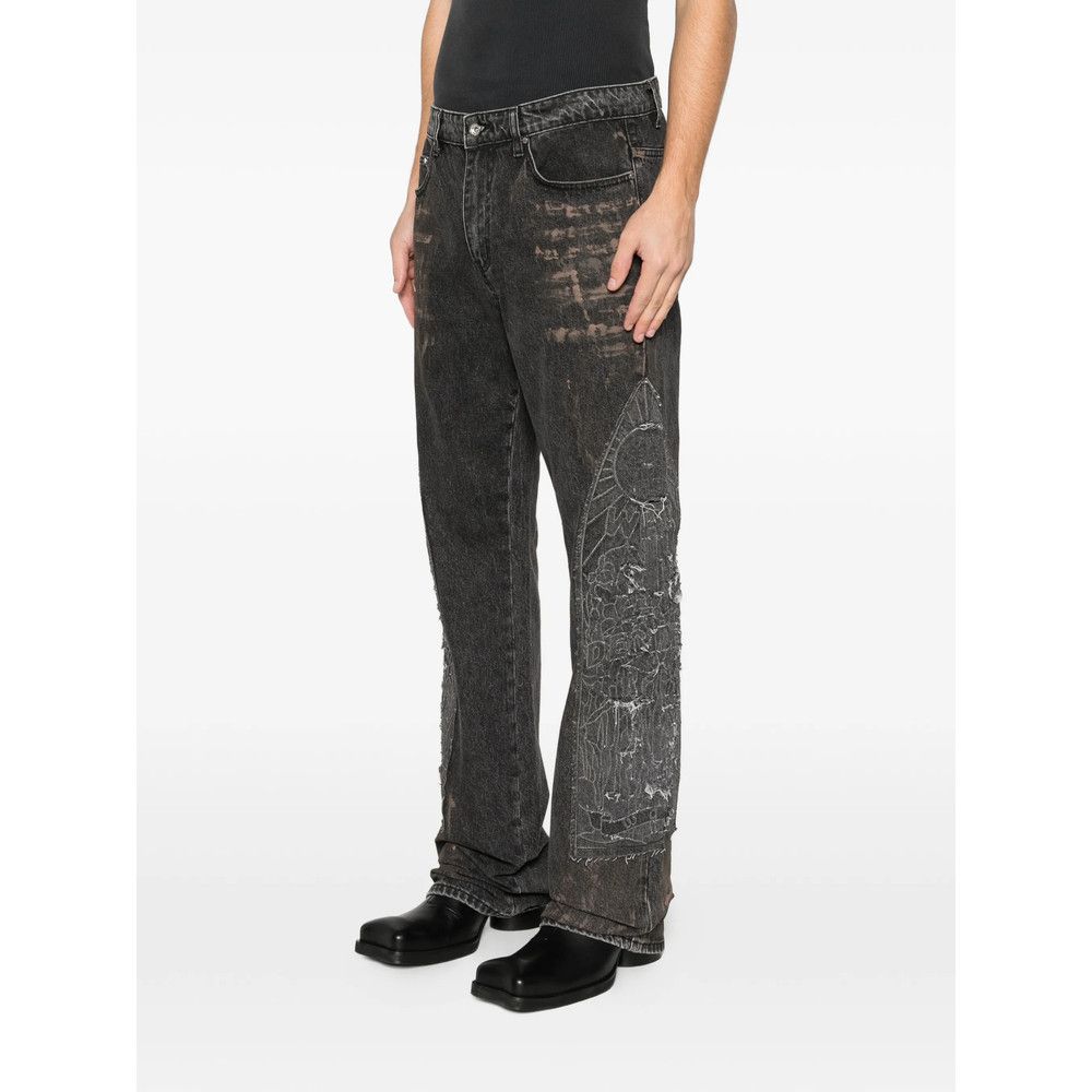 Who Decides War Who Decides War BLACK Denim - Regular & Straight-Leg Jeans Size US 30 / EU 46 - 4 Thumbnail