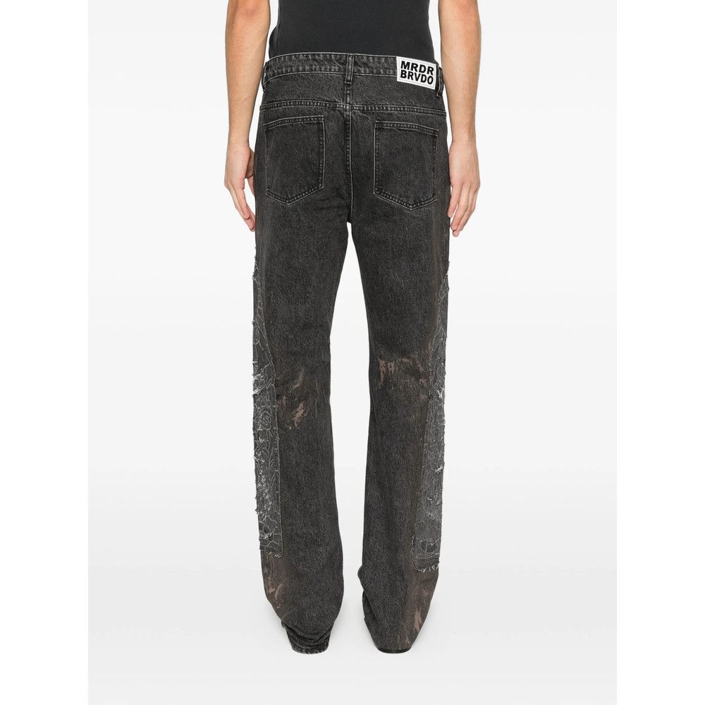 Who Decides War Who Decides War BLACK Denim - Regular & Straight-Leg Jeans Size US 34 / EU 50 - 3 Thumbnail