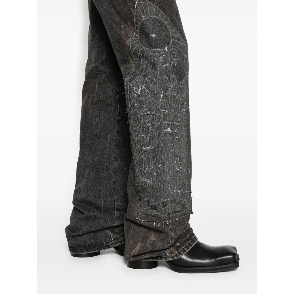 Who Decides War Who Decides War BLACK Denim - Regular & Straight-Leg Jeans Size US 36 / EU 52 - 5 Thumbnail