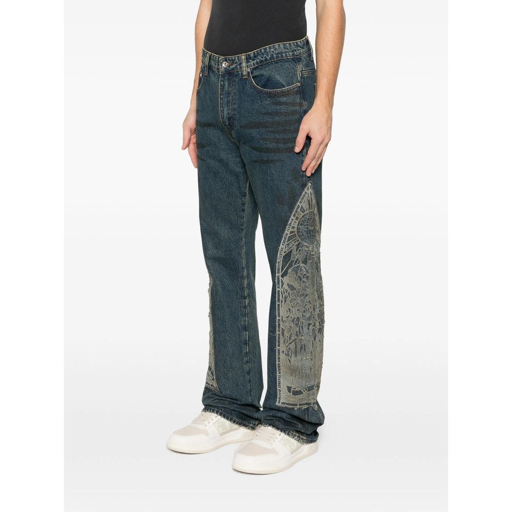 Who Decides War Who Decides War BLUE Denim - Regular & Straight-Leg Jeans Size US 28 / EU 44 - 3 Thumbnail