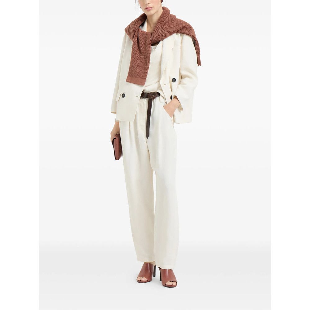 Brunello Cucinelli Brunello Cucinelli NEUTRALS Jackets - Blazers Size M / US 6-8 / IT 42-44 - 2 Thumbnail
