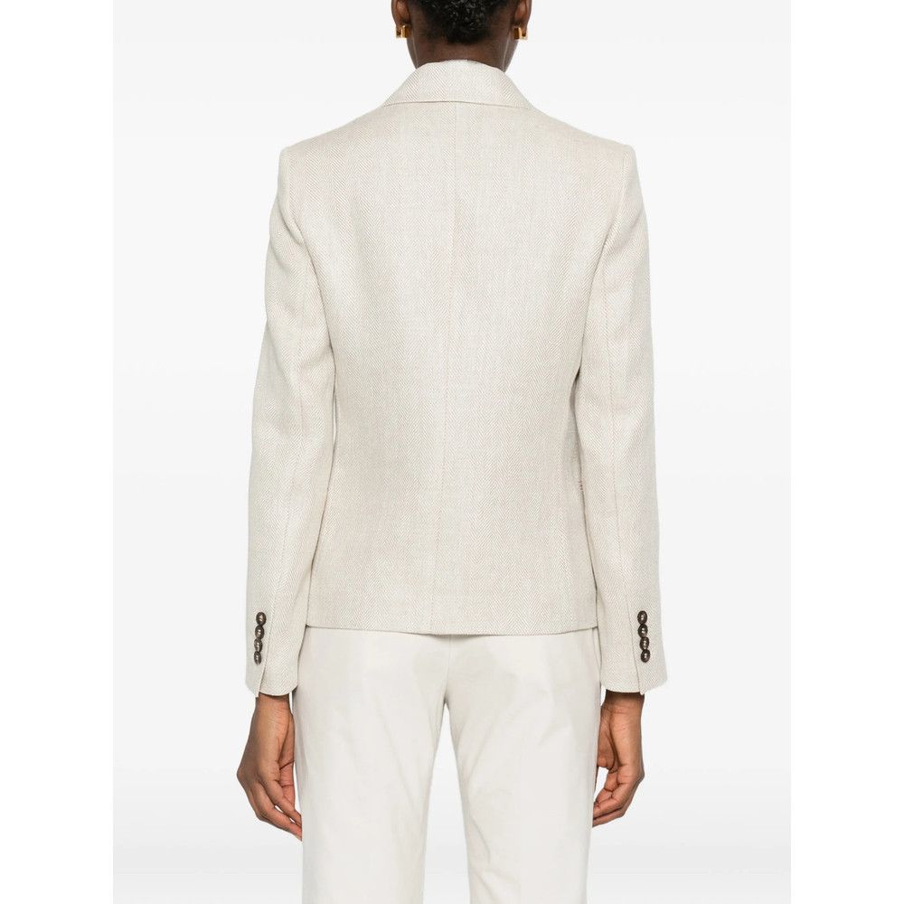 Brunello Cucinelli Brunello Cucinelli NEUTRALS Jackets - Blazers Size M / US 6-8 / IT 42-44 - 3 Thumbnail