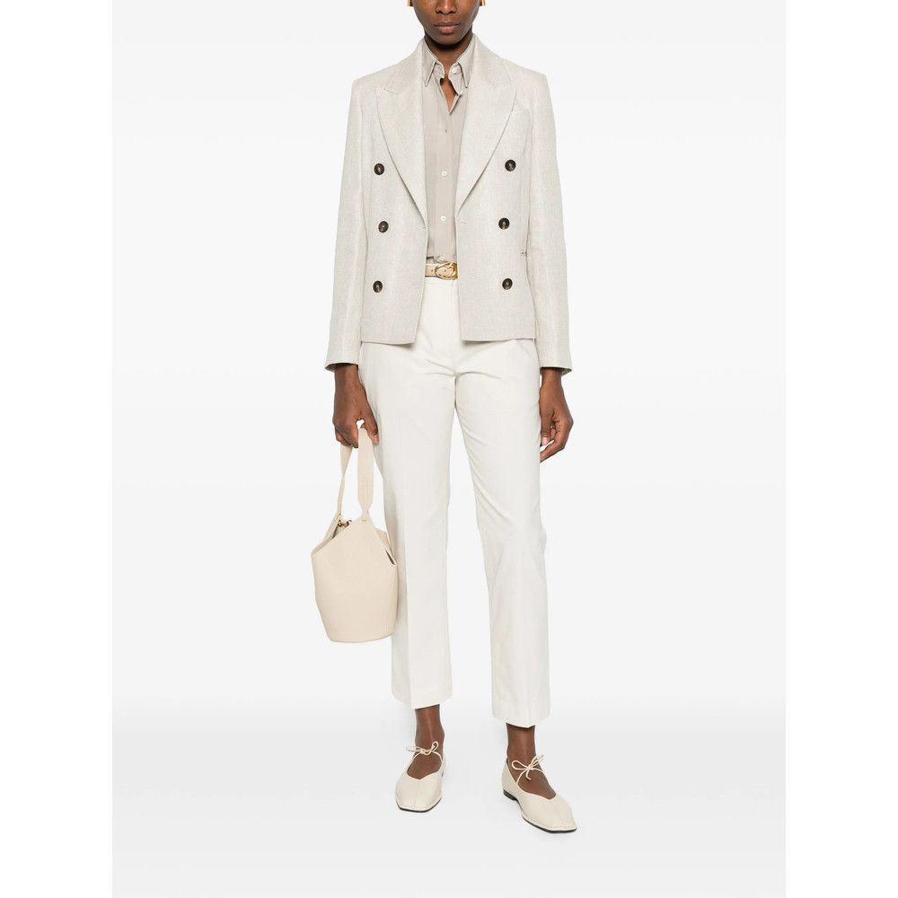 Brunello Cucinelli Brunello Cucinelli NEUTRALS Jackets - Blazers Size M / US 6-8 / IT 42-44 - 4 Thumbnail