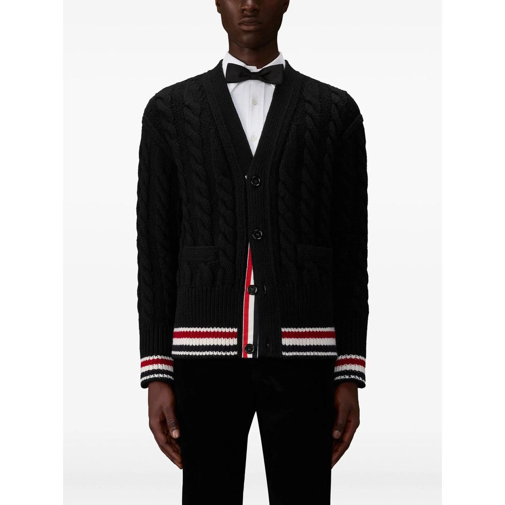 Thom Browne Thom Browne BLACK Sweaters & Knitwear - Cardigans Size US L / EU 52-54 / 3 - 2 Thumbnail