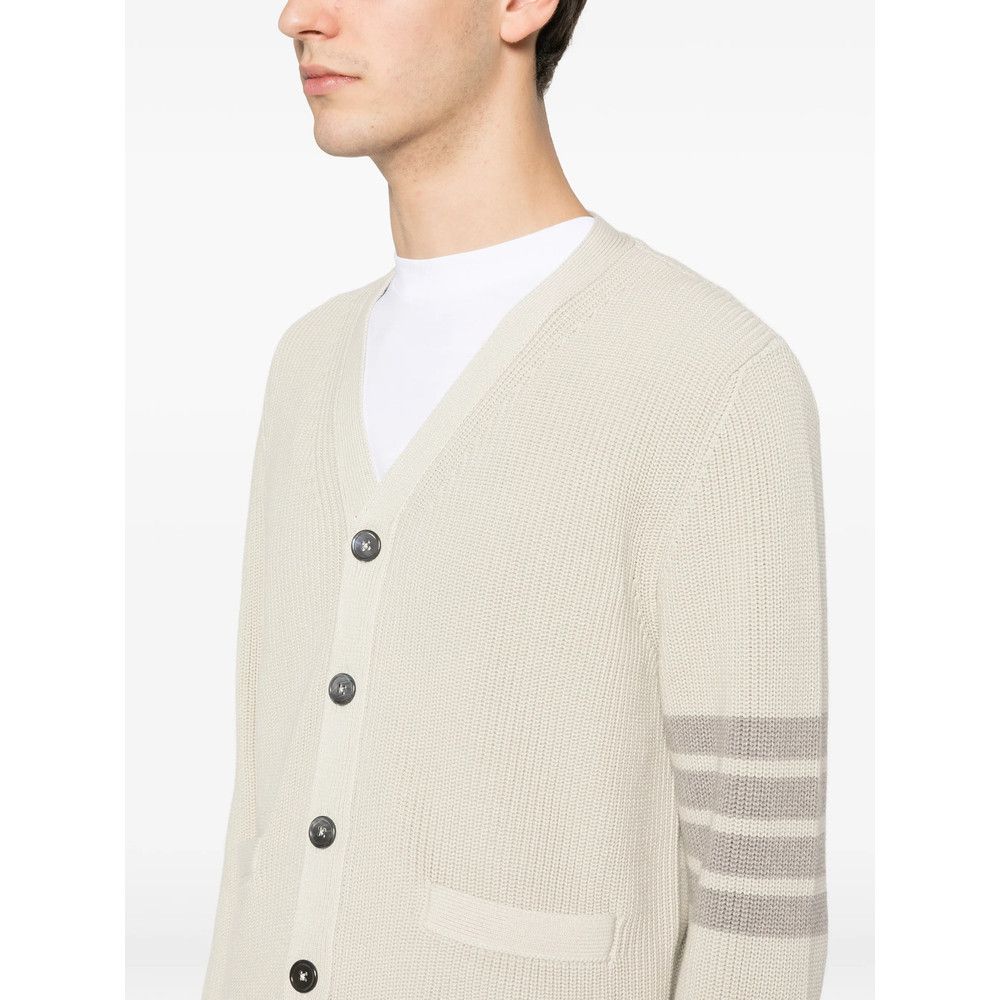 Thom Browne Thom Browne NEUTRALS Sweaters & Knitwear - Cardigans Size US M / EU 48-50 / 2 - 2 Thumbnail