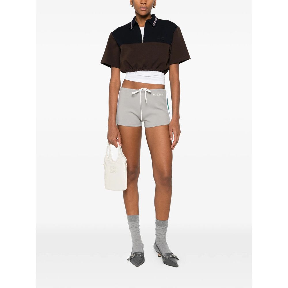 Miu Miu Miu Miu GREY Shorts - Short Shorts Size 27" / US 4 / IT 40 - 2 Thumbnail