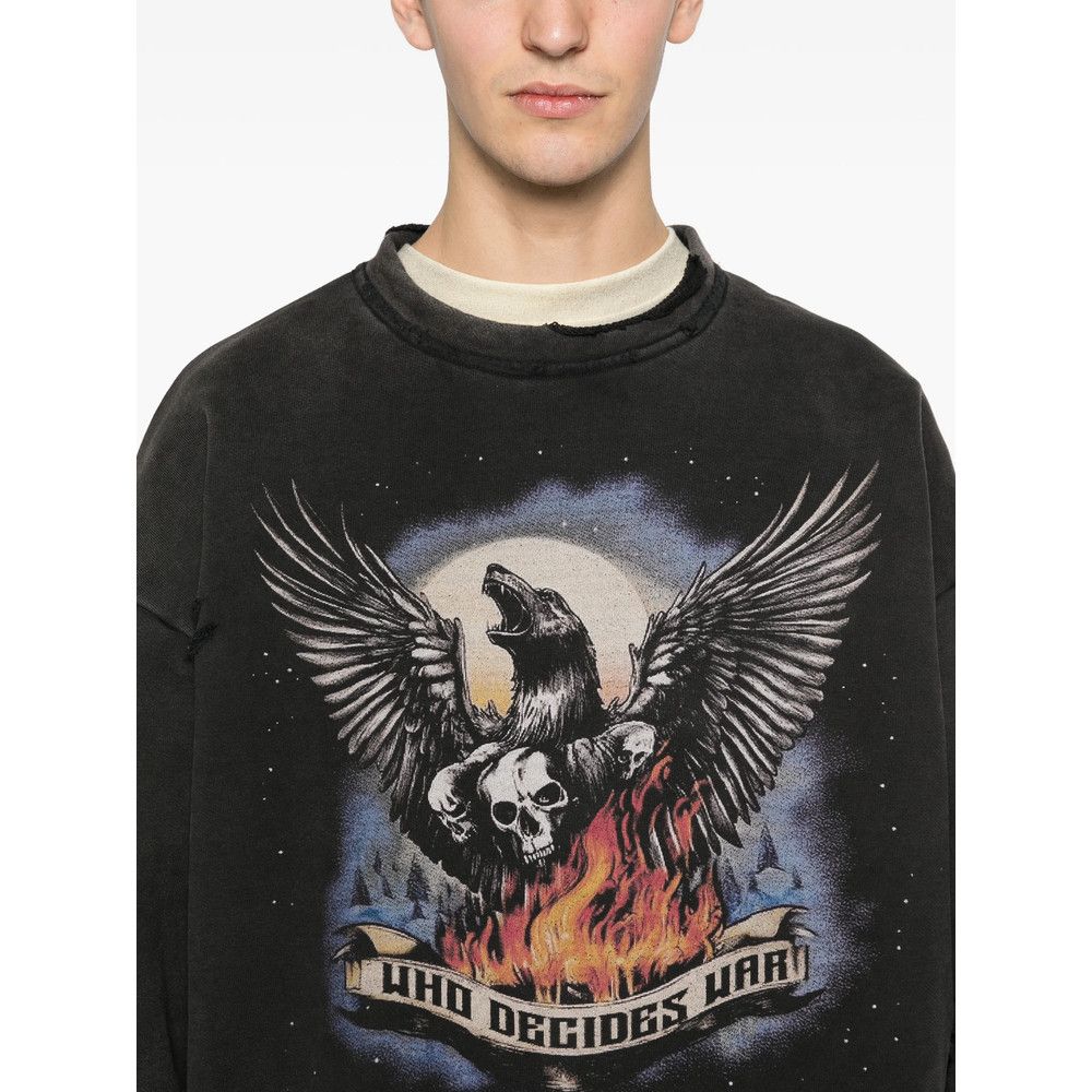 Who Decides War Who Decides War GREY Sweaters & Knitwear - Sweatshirts Size US M / EU 48-50 / 2 - 2 Thumbnail