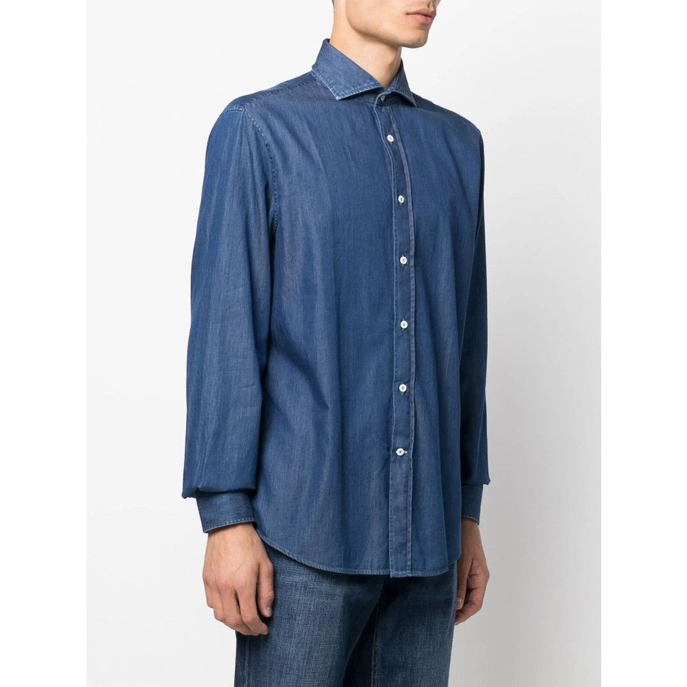 Brunello Cucinelli Brunello Cucinelli BLUE Shirts Size US S / EU 44-46 / 1 - 2 Thumbnail