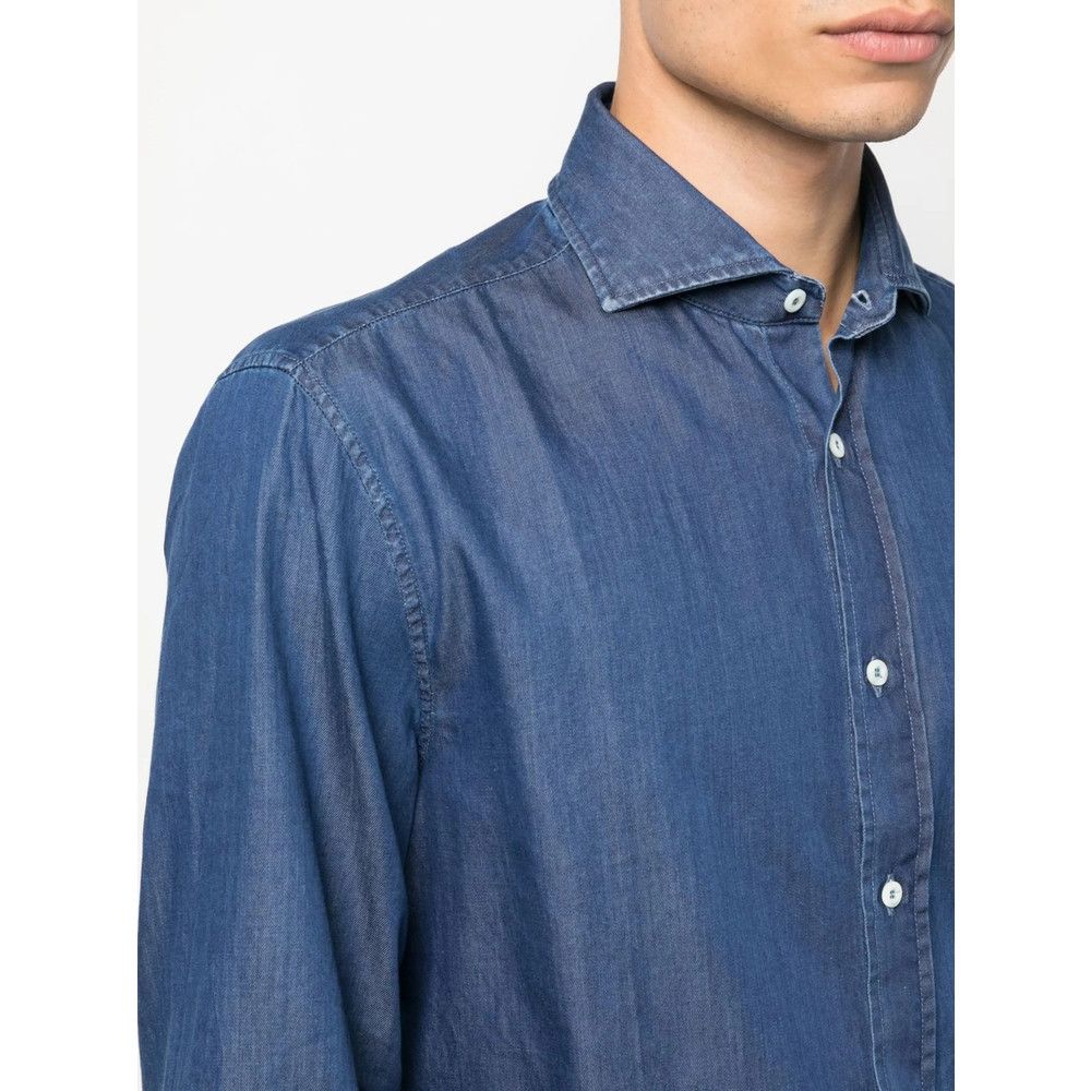 Brunello Cucinelli Brunello Cucinelli BLUE Shirts Size US S / EU 44-46 / 1 - 3 Thumbnail