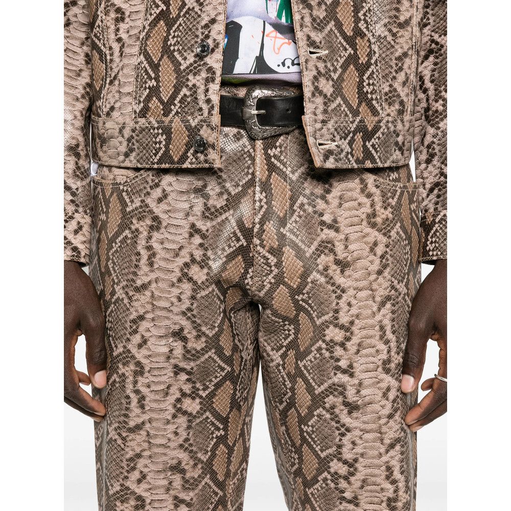MIDNIGHT RODEO Midnight Rodeo BROWN Trousers - Regular & Straight-Leg Trousers Size US 30 / EU 46 - 5 Thumbnail