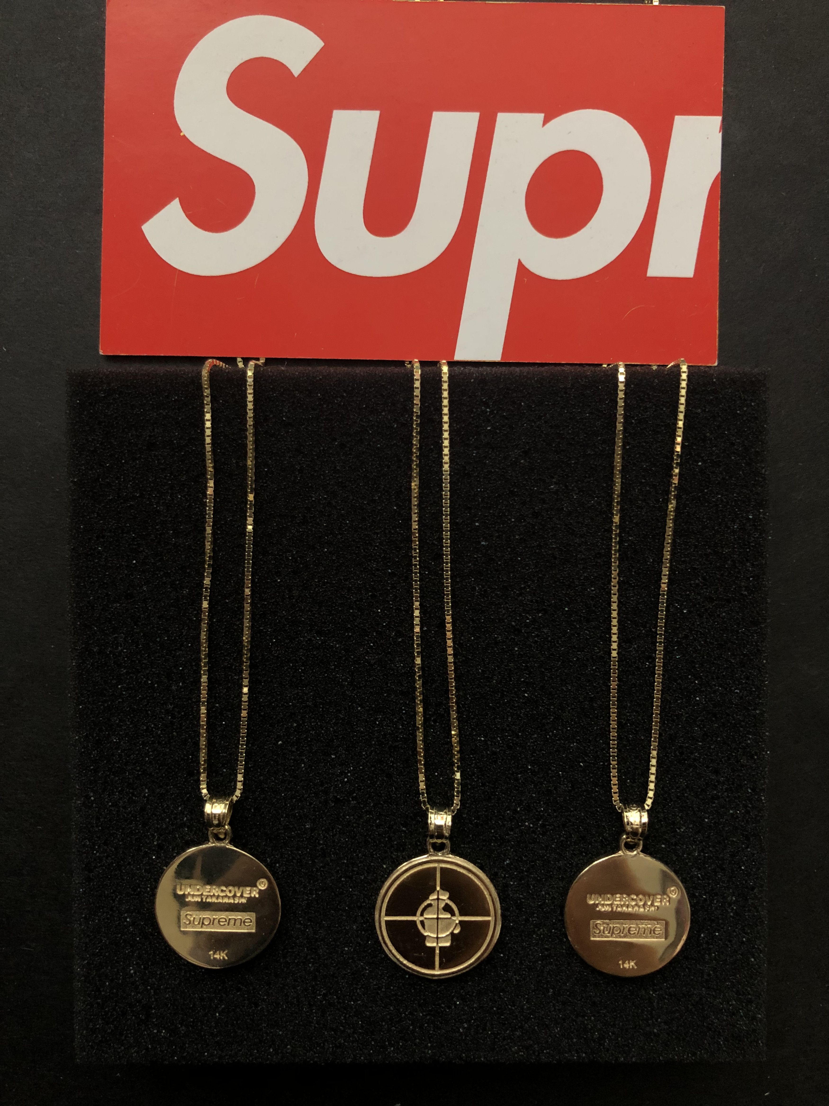 Supreme 18SS UNDERCOVER/Public Enemy 14K Gold Pendant | Grailed