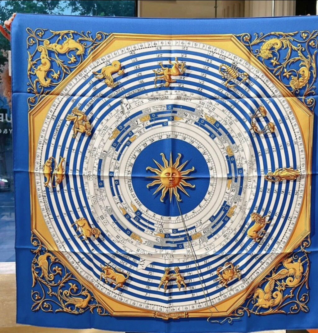 Hermes Hermes "Astrology" Silk Scarf Size ONE SIZE - 2 Thumbnail