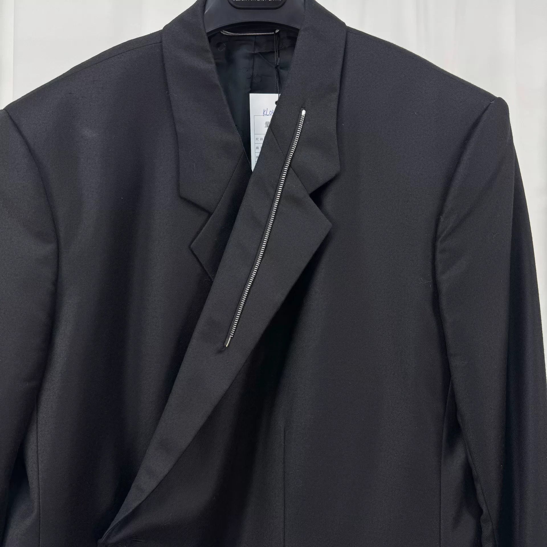 Dior Dior Black Wool Chain Blazer Coat Size US XXL / EU 58 / 5 - 3 Thumbnail