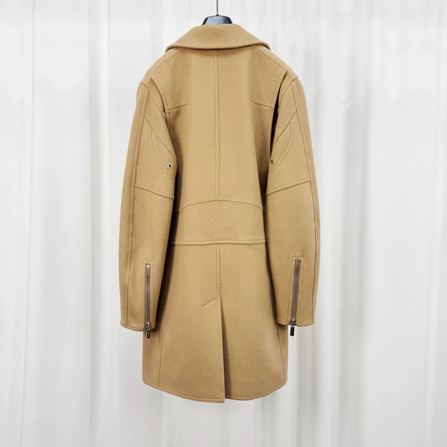 Dior Dior Camel Wool Multi-Zip Coat Size US M / EU 48-50 / 2 - 2 Thumbnail