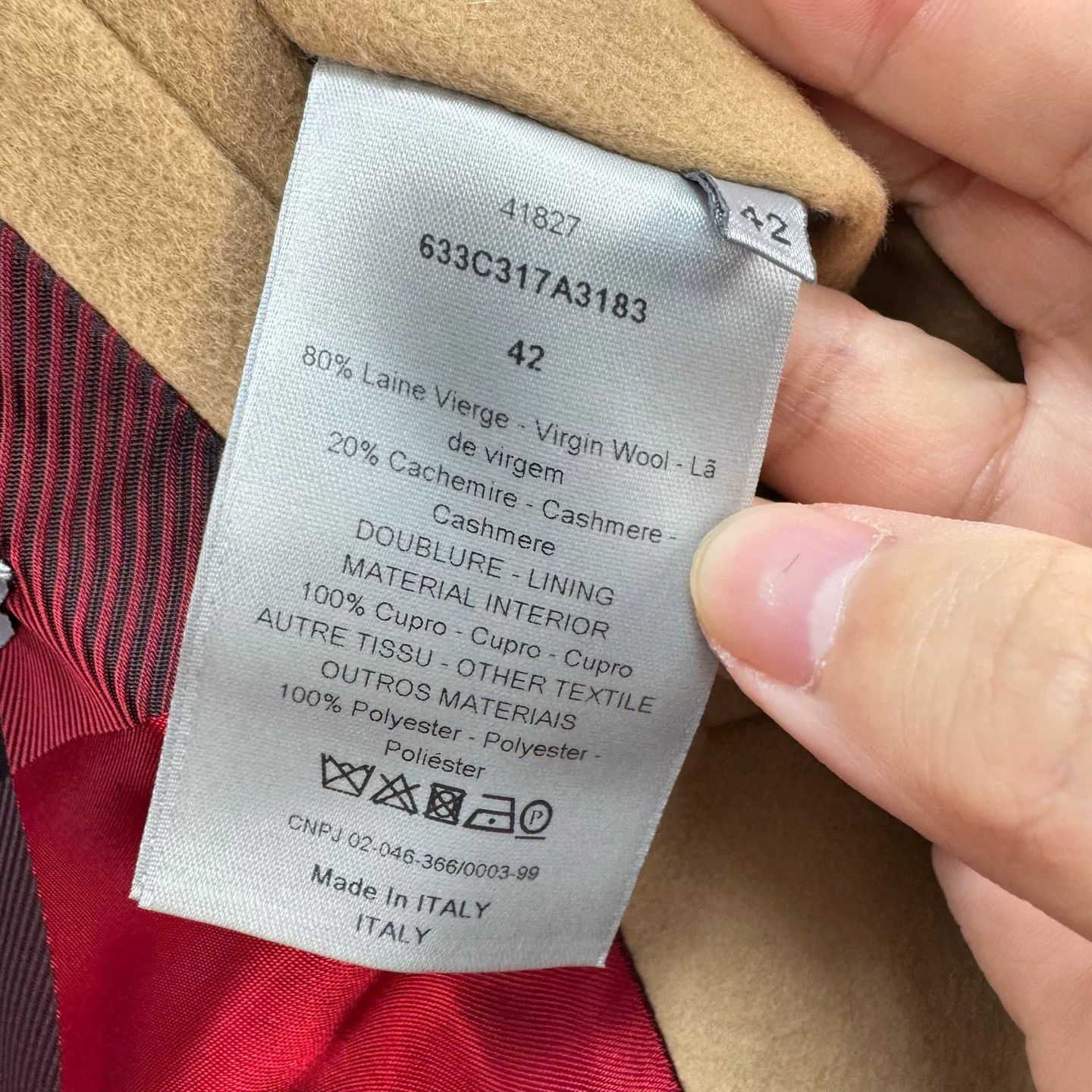 Dior Dior Camel Wool Multi-Zip Coat Size US M / EU 48-50 / 2 - 8 Thumbnail