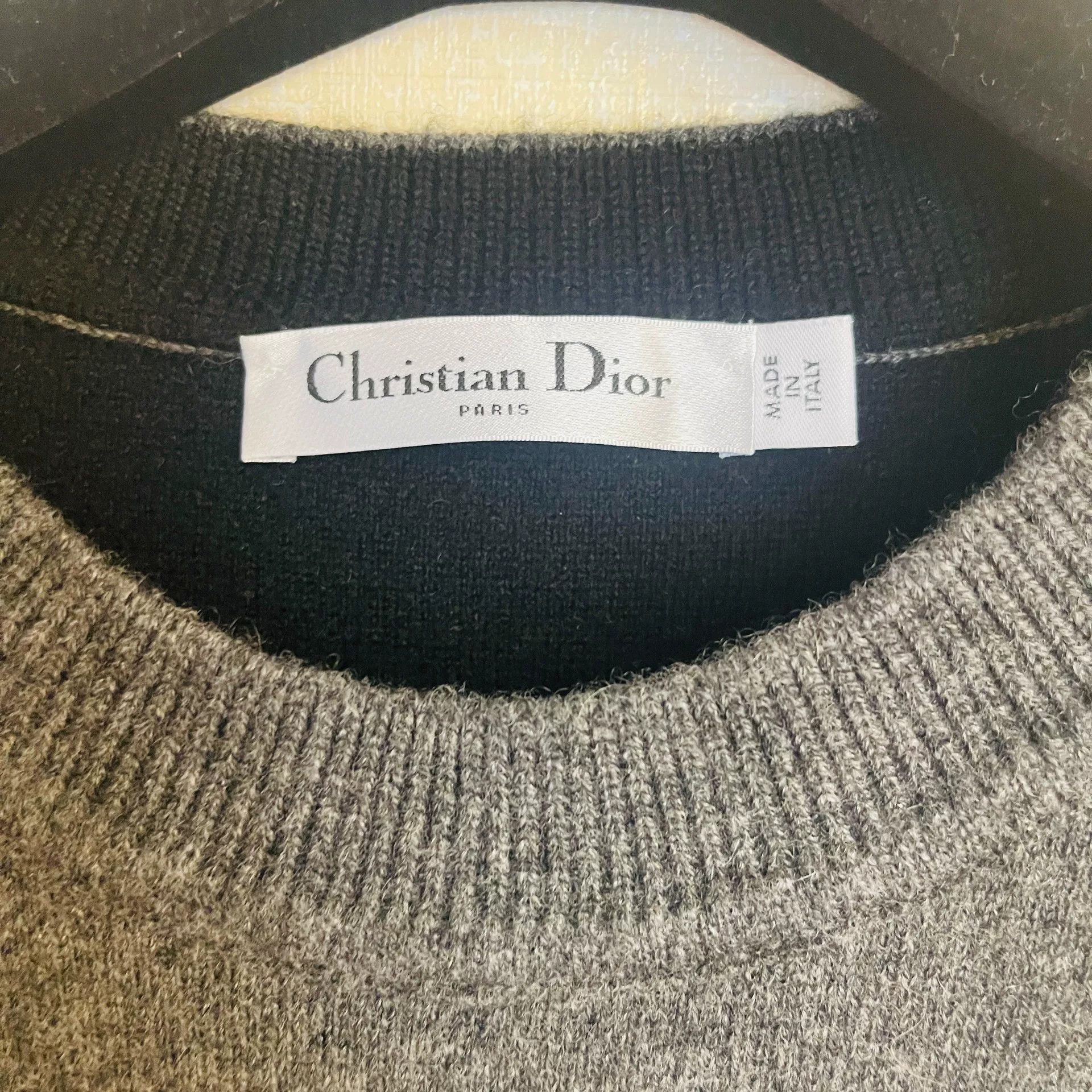 Dior dior sleeveless gray knit top with logo Size S / US 4 / IT 40 - 3 Thumbnail