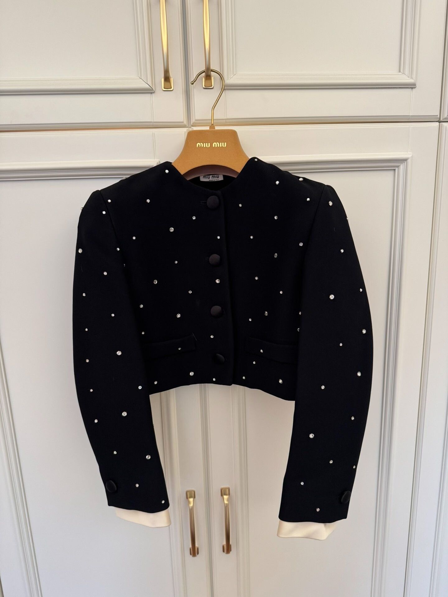 Miu Miu miu miu embellished short jacket Size US S / EU 44-46 / 1 - 2 Thumbnail