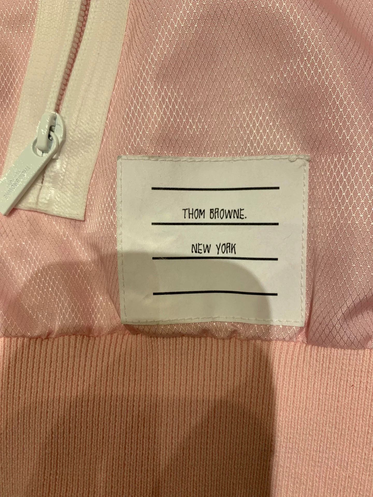 Thom Browne thom browne pink zip-up hooded jacket Size US S / EU 44-46 / 1 - 3 Thumbnail