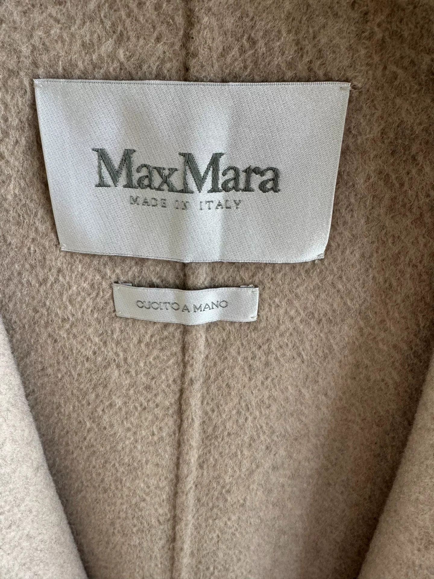 Max Mara MaxMara Water Ripple Cashmere Coat Size US M / EU 48-50 / 2 - 2 Thumbnail