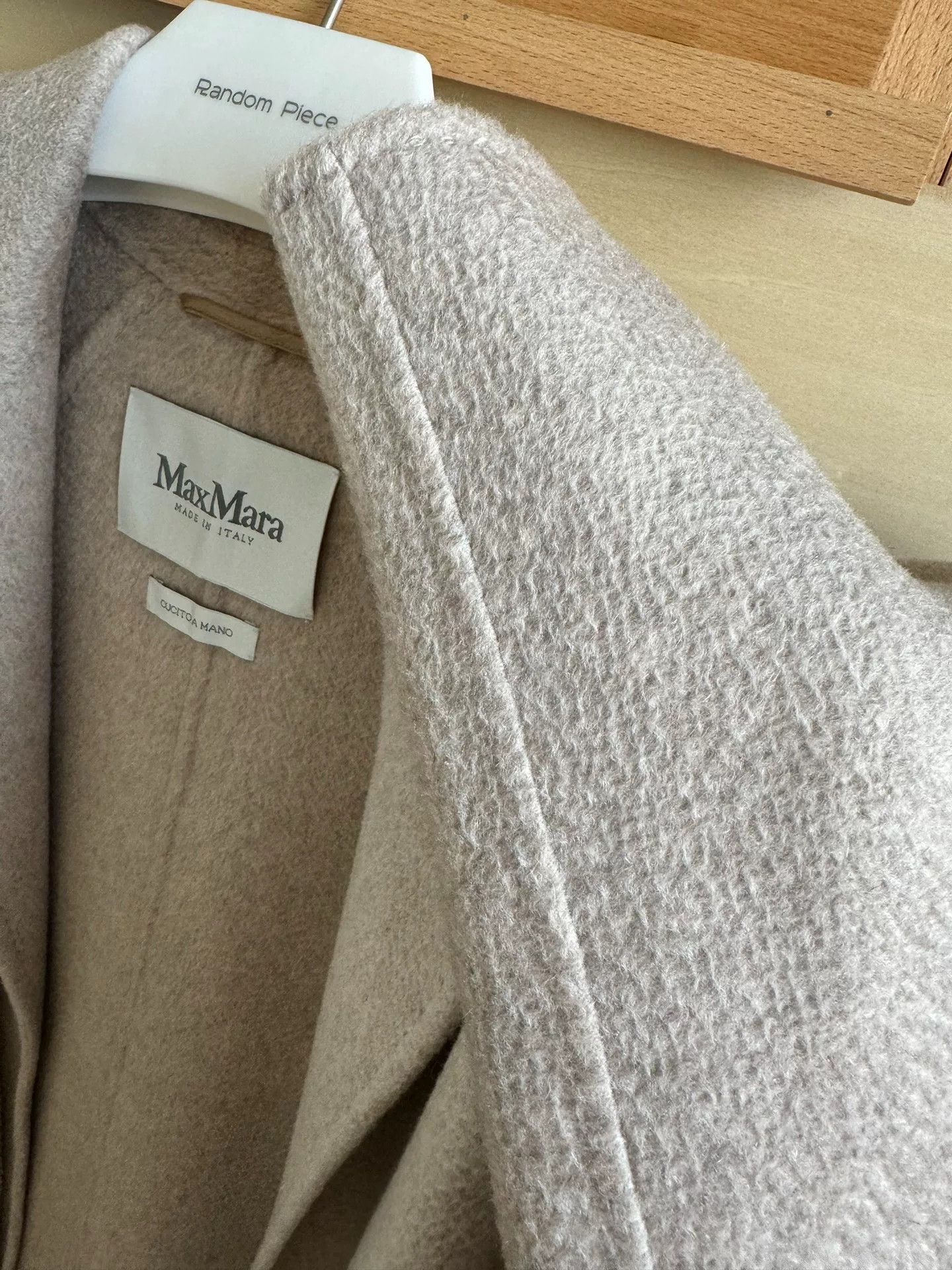 Max Mara MaxMara Water Ripple Cashmere Coat Size US M / EU 48-50 / 2 - 3 Thumbnail